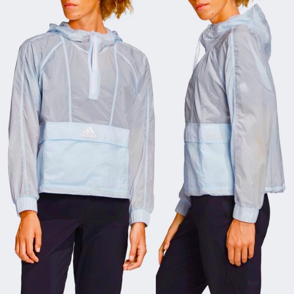 Adidas Womens Cropped Wind Rdy Windbreaker Jacket